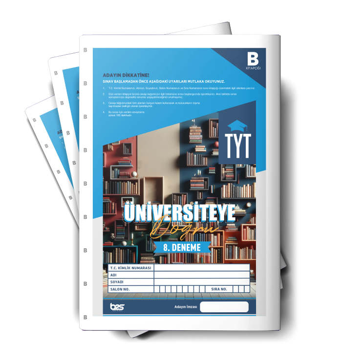 ÜNİVERSİTEYE DOĞRU TYT DENEME 08-B - 2024-25